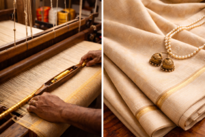 Handloom Kosa Silk Saree Champa Chhattisgarh